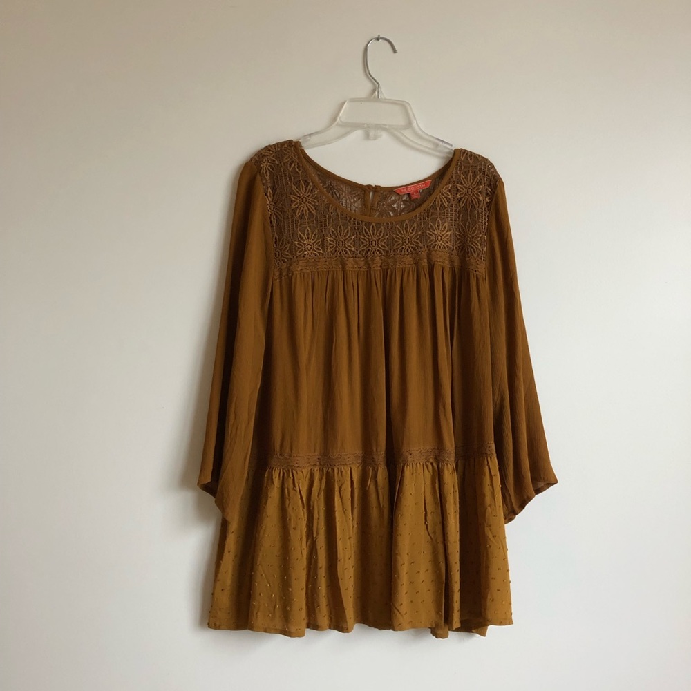 Mustard ModCloth “Breezy Boho Top”